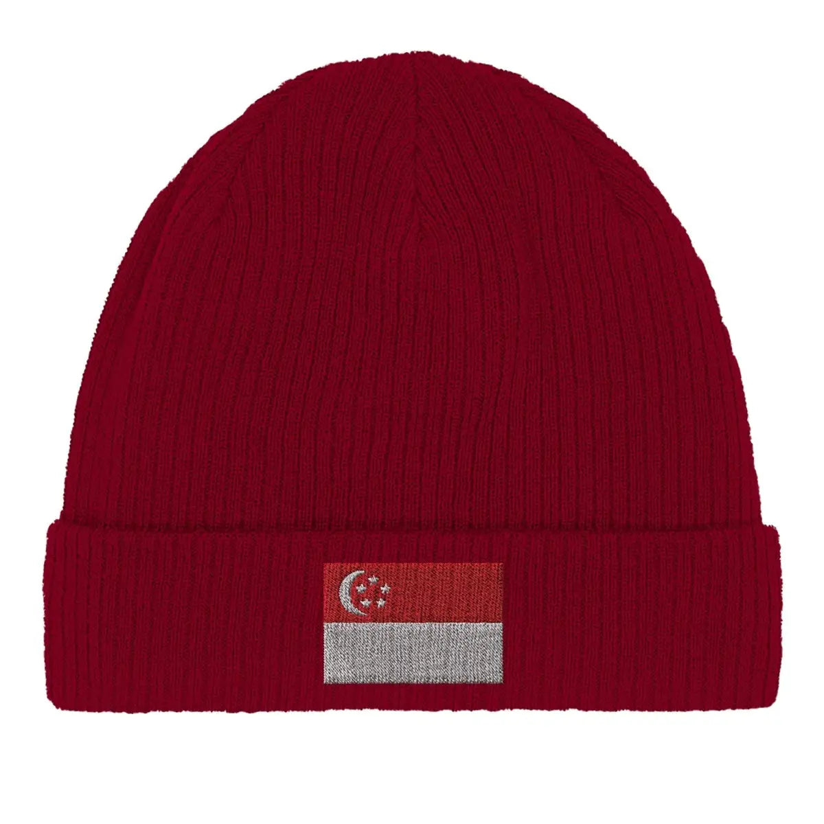 Bonnet en coton drapeau de singapour - pixelformaflag