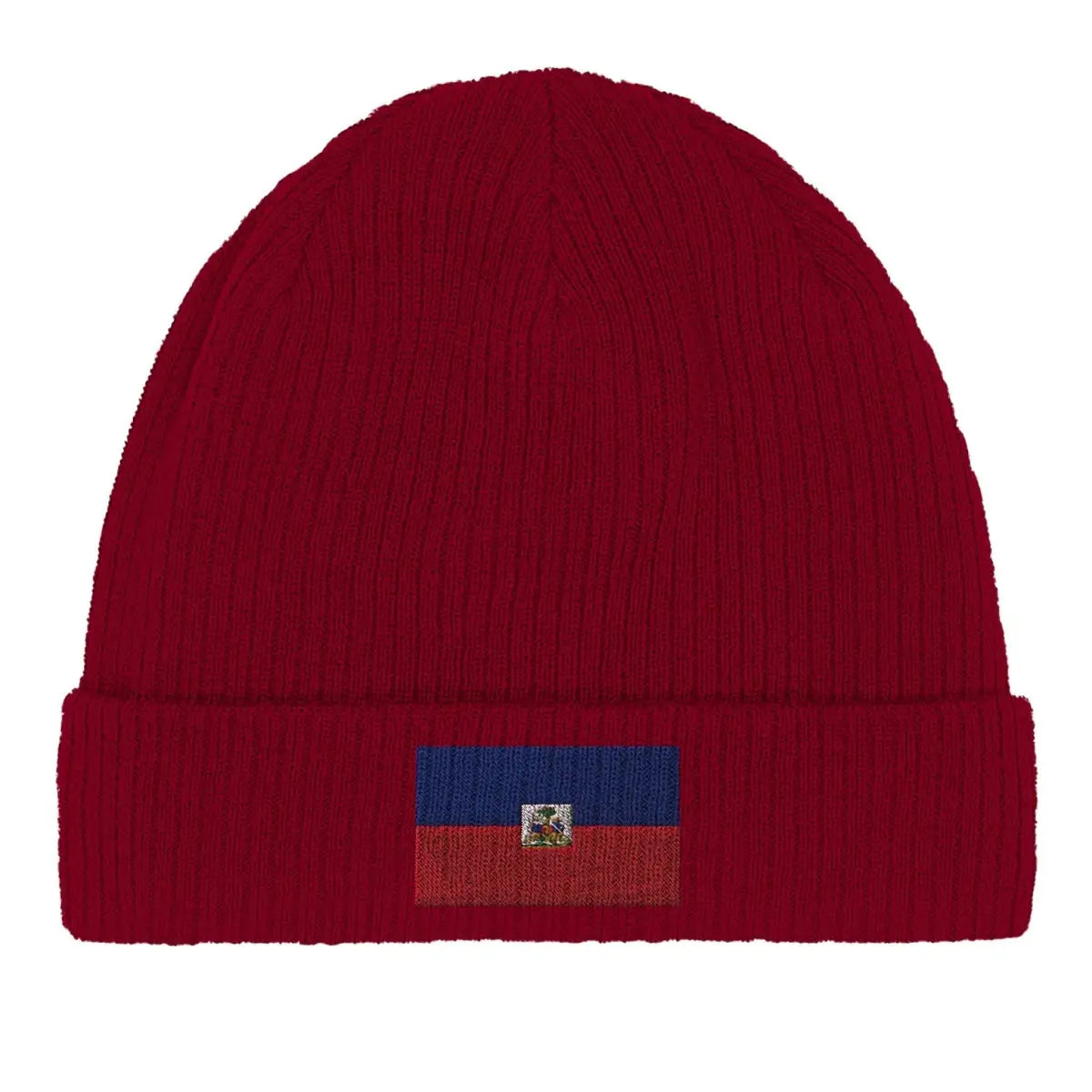 Bonnet en coton drapeau d’haïti - pixelformaflag