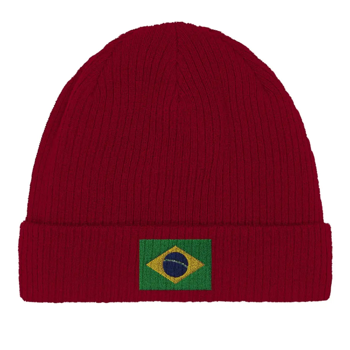 Bonnet en coton drapeau du brésil - pixelformaflag