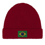 Bonnet en coton drapeau du brésil - pixelformaflag