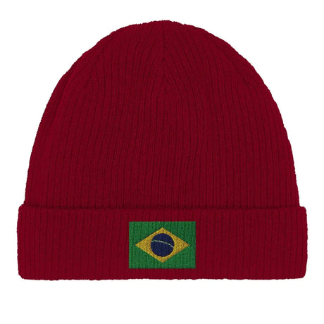 Bonnet en coton drapeau du brésil - pixelformaflag