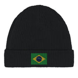 Bonnet en coton drapeau du brésil - pixelformaflag