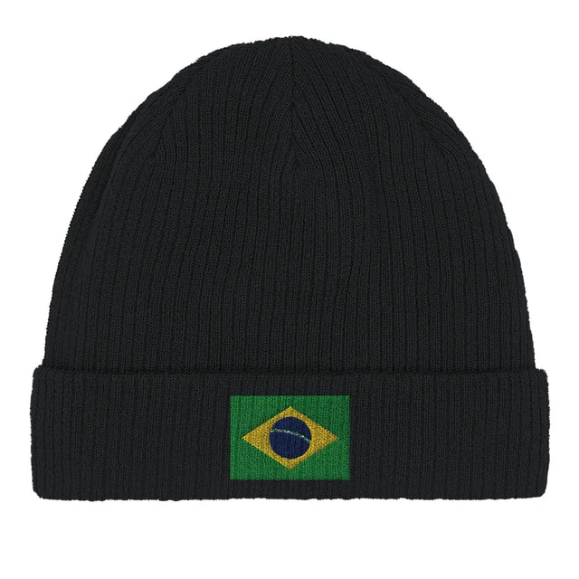 Bonnet en coton drapeau du brésil - pixelformaflag