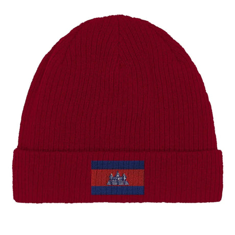 Bonnet en coton drapeau du cambodge - pixelformaflag