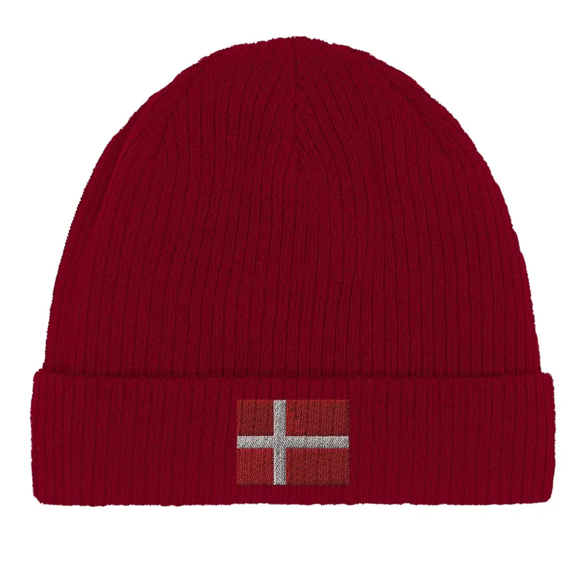 Bonnet en coton drapeau du danemark - pixelformaflag