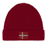 Bonnet en coton drapeau du danemark - pixelformaflag
