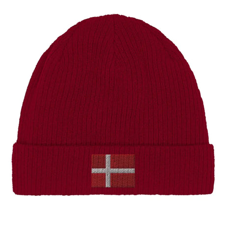 Bonnet en coton drapeau du danemark - pixelformaflag