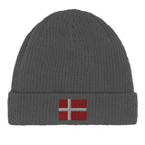 Bonnet en coton drapeau du danemark - pixelformaflag