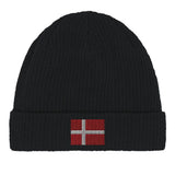 Bonnet en coton drapeau du danemark - pixelformaflag
