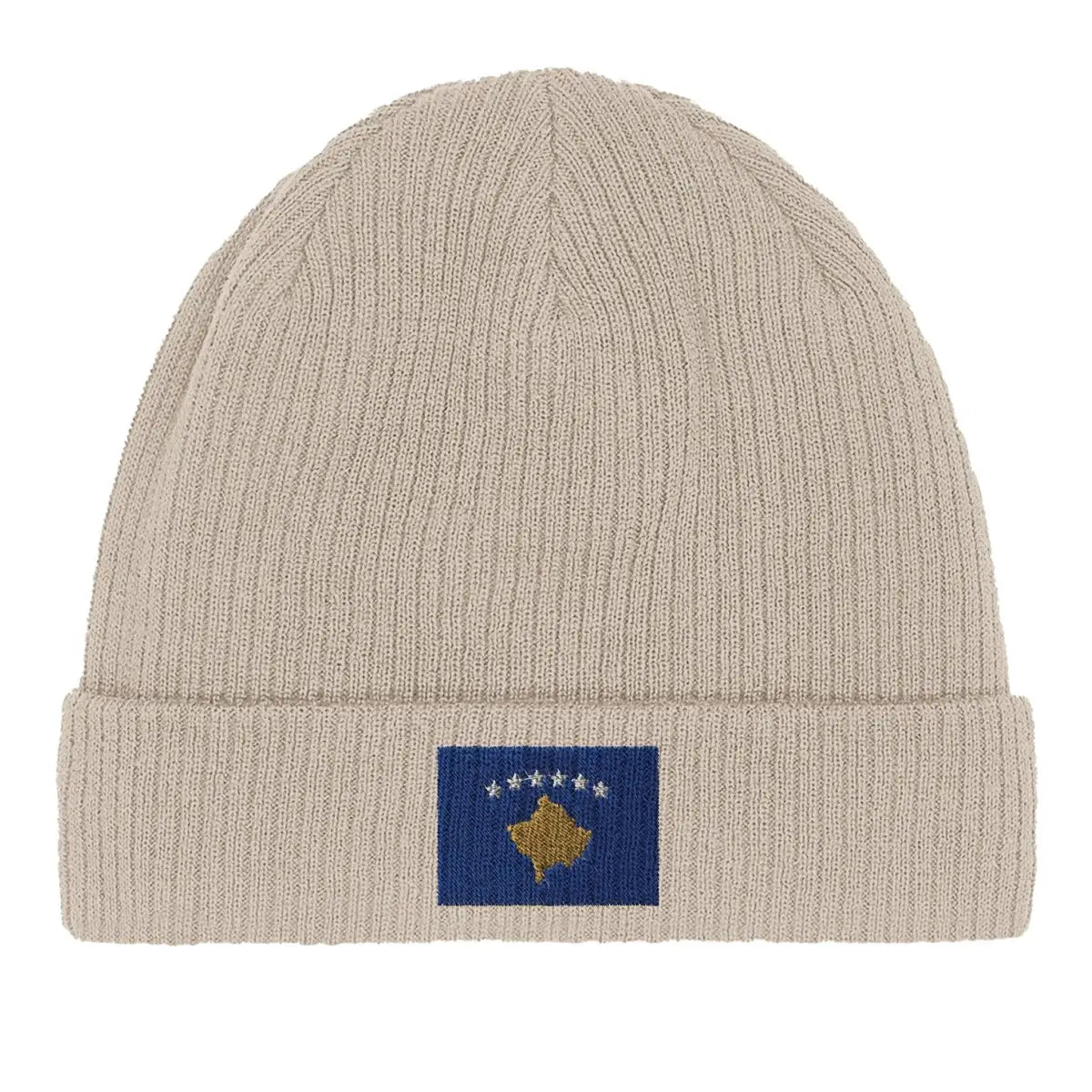 Bonnet en coton drapeau du kosovo - pixelformaflag