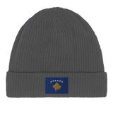 Bonnet en coton drapeau du kosovo - pixelformaflag