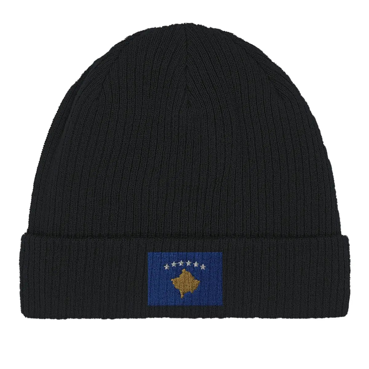 Bonnet en coton drapeau du kosovo - pixelformaflag