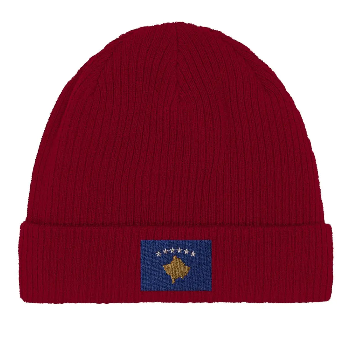 Bonnet en coton drapeau du kosovo - pixelformaflag