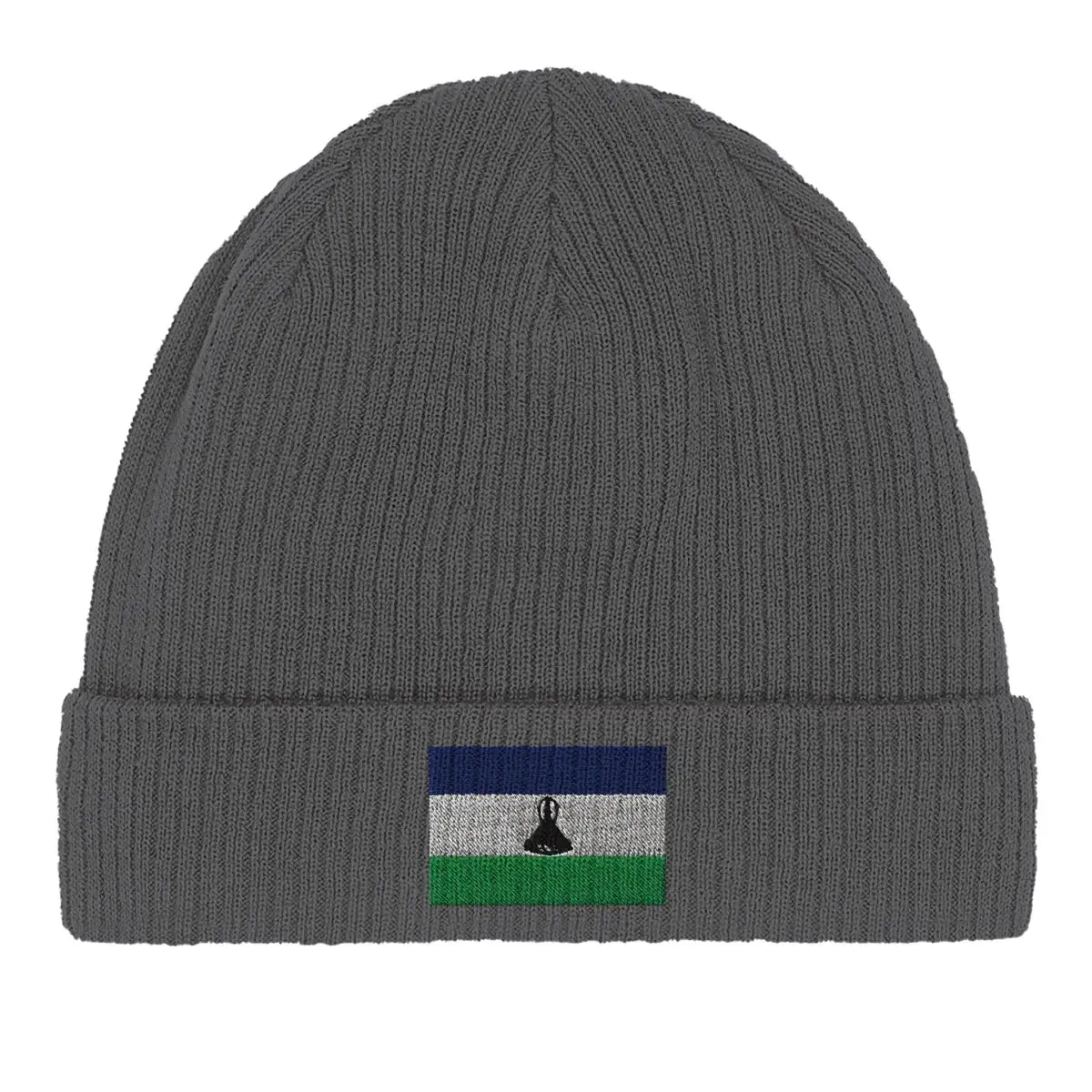 Bonnet en coton drapeau du lesotho - pixelformaflag