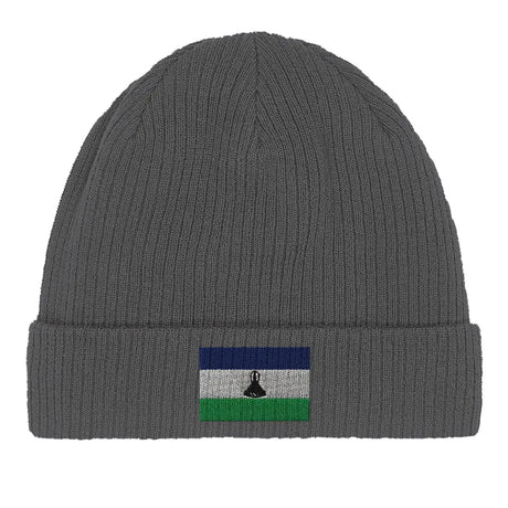 Bonnet en coton drapeau du lesotho - pixelformaflag