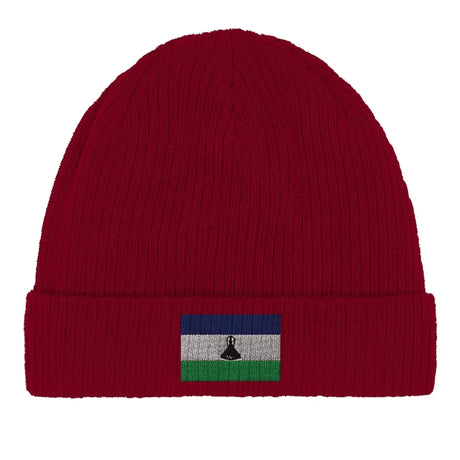 Bonnet en coton drapeau du lesotho - pixelformaflag