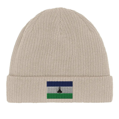 Bonnet en coton drapeau du lesotho - pixelformaflag