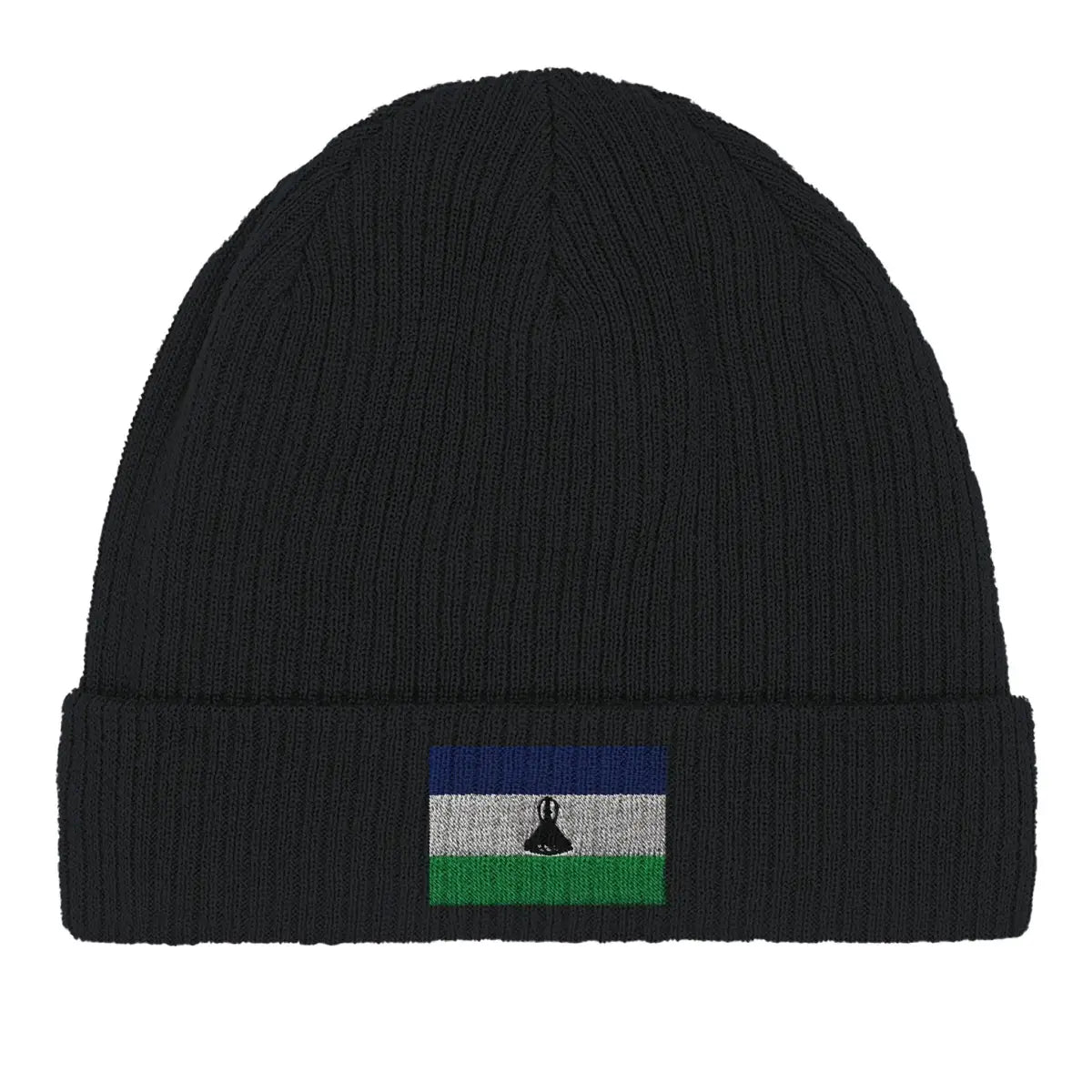Bonnet en coton drapeau du lesotho - pixelformaflag