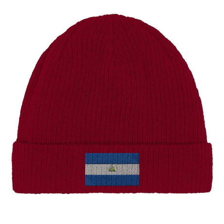Bonnet en coton drapeau du nicaragua - pixelformaflag