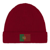 Bonnet en coton drapeau du portugal - pixelformaflag