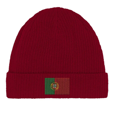 Bonnet en coton drapeau du portugal - pixelformaflag