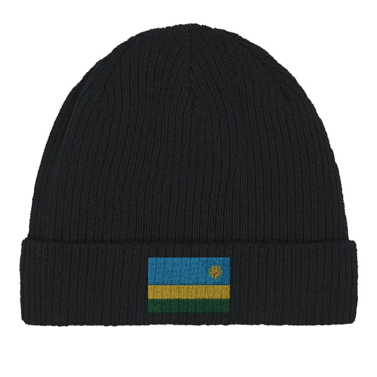 Bonnet en coton drapeau du rwanda - pixelformaflag