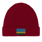 Bonnet en coton drapeau du rwanda - pixelformaflag