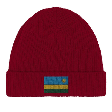 Bonnet en coton drapeau du rwanda - pixelformaflag