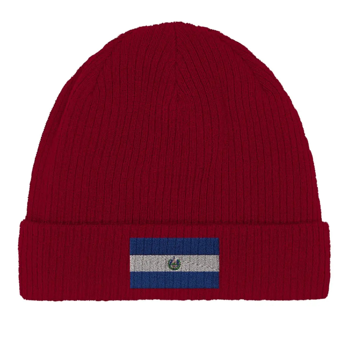 Bonnet en coton drapeau du salvador - pixelformaflag