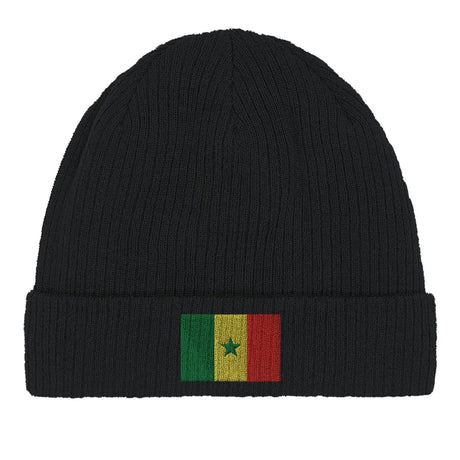 Bonnet en coton drapeau du sénégal - pixelformaflag