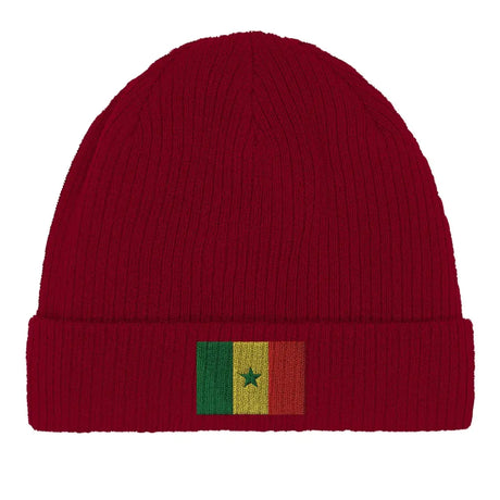 Bonnet en coton drapeau du sénégal - pixelformaflag