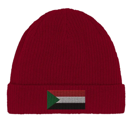 Bonnet en coton drapeau du soudan - pixelformaflag
