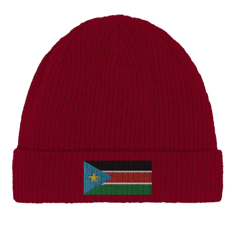 Bonnet en coton drapeau du soudan du sud - pixelformaflag