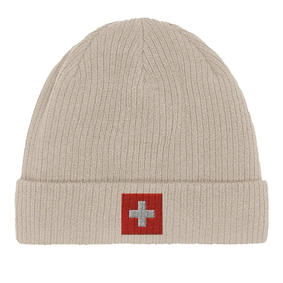 Bonnet en coton Drapeau et armoiries de la Suisse - Pixelforma 