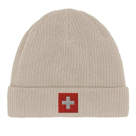 Bonnet en coton drapeau et armoiries de la suisse - pixelformaflag