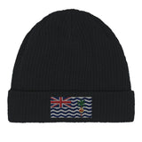 Bonnet en coton drapeau territoire britannique broderie