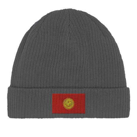 Bonnet kirghizistan coton naturel broderie respirabilité