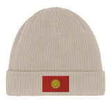 Bonnet kirghizistan coton naturel broderie respirabilité