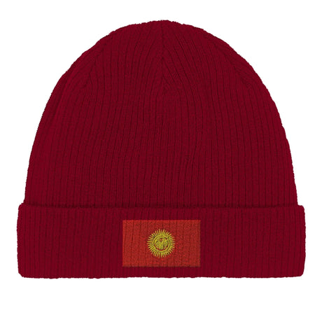 Bonnet kirghizistan coton naturel broderie respirabilité