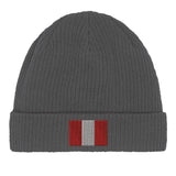 Bonnet pérou coton naturel broderie usage quotidien