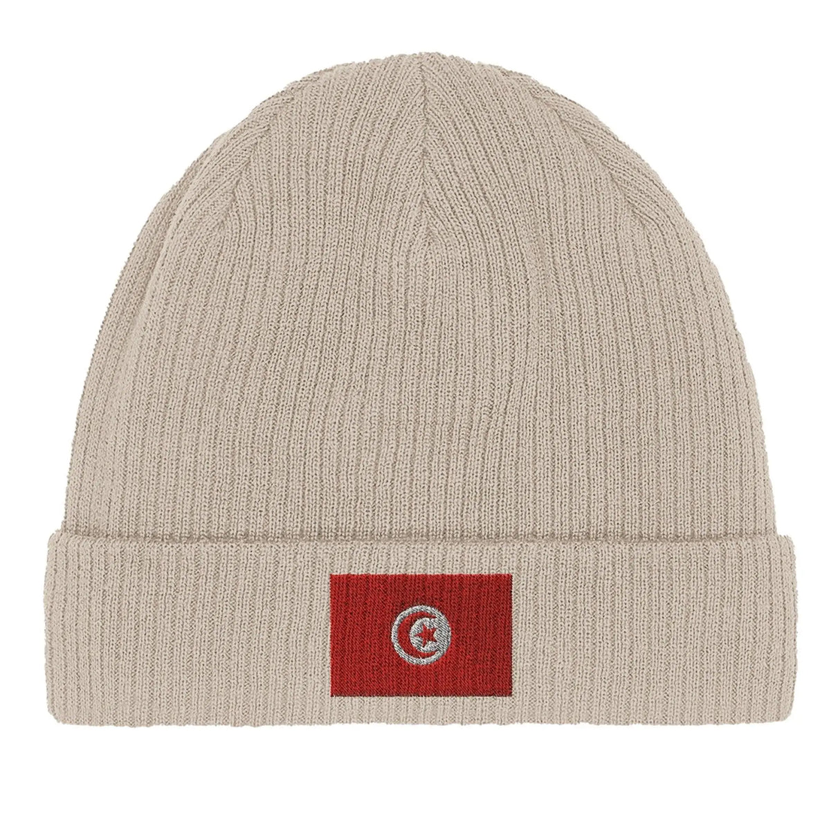 Bonnet tunisie coton naturel broderie usage quotidien