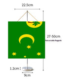Fanion Table Drapeau Îles Cocos en Polyester