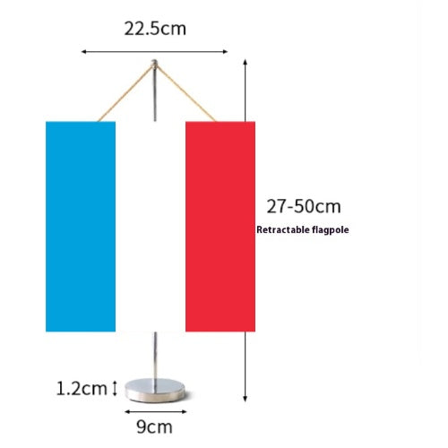Fanion Table Drapeau Luxembourg en Polyester