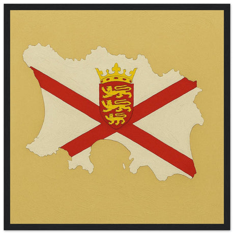 Cadre drapeau jersey encadré en bois - pixelforma