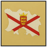 Cadre drapeau jersey encadré en bois - pixelforma
