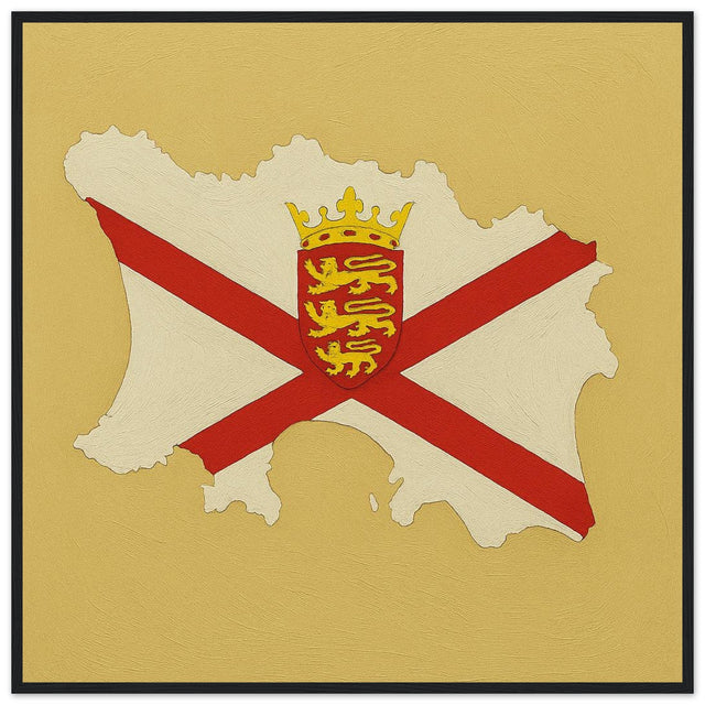 Cadre drapeau jersey encadré en bois - pixelforma