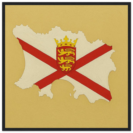 Cadre drapeau jersey encadré en bois - pixelforma