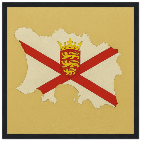 Cadre drapeau jersey encadré en bois - pixelforma