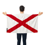 Cape drapeau alabama polyester léger à enfiler événements sportifs