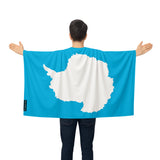 Cape drapeau antarctique polyester léger pour événements sportifs
